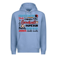 Colony Blue baseball typography words Premium Hoodie - Artiststas