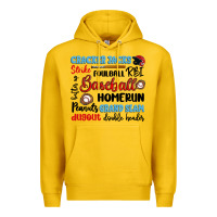 Lemon baseball typography words Premium Hoodie - Artiststas