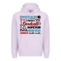 Lilac baseball typography words Premium Hoodie - Artiststas