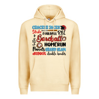 Pina Colada baseball typography words Premium Hoodie - Artiststas