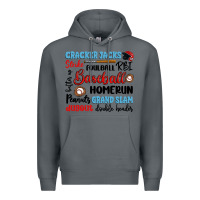 Rock baseball typography words Premium Hoodie - Artiststas