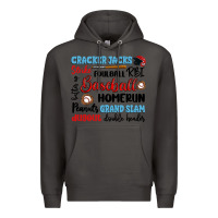 Smoke baseball typography words Premium Hoodie - Artiststas