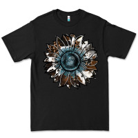 Black cowhide leopard and  leather sunflower Premium Tee - RanaPortraitStore