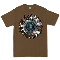 Cacao cowhide leopard and  leather sunflower Premium Tee - RanaPortraitStore