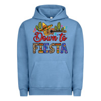 Pigment Pebble Blue Down to fiesta Urban Hoodie - RanaPortraitStore