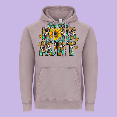 Only The Best Moms Get Promoted To Aunt Vintage Hoodie Designed By Cowhidedigitalart