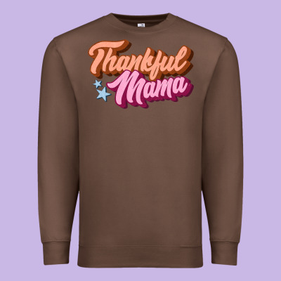 Thankful Mama Premium Sweatshirt Designed By Jahusdesignshop