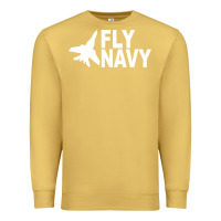 Antique Gold fly navy Premium Sweatshirt - DesigneFamous