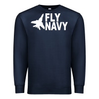 Navy fly navy Premium Sweatshirt - DesigneFamous
