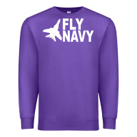 Purple fly navy Premium Sweatshirt - DesigneFamous