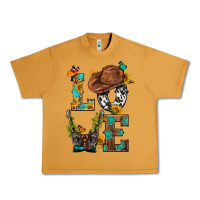 Peanut Butter Western Love with Gun Urban Heavy Tee - BundleAndBundleShop