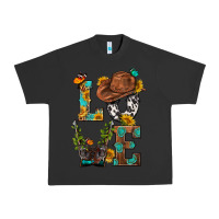Pigment Black Western Love with Gun Urban Heavy Tee - BundleAndBundleShop