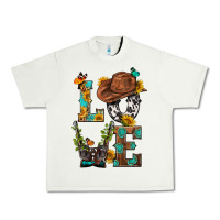 Pistachio Western Love with Gun Urban Heavy Tee - BundleAndBundleShop