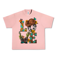 Salmon Western Love with Gun Urban Heavy Tee - BundleAndBundleShop