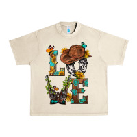 Sandshell Western Love with Gun Urban Heavy Tee - BundleAndBundleShop