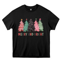 Black merry and bright Heavy Core Tee - CowGirlArtShop