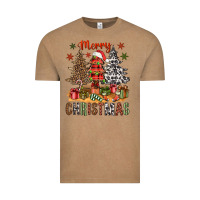 Vintage Coffee merry christmas with western trees bbs Vintage Tee - BundleAndBundleShop