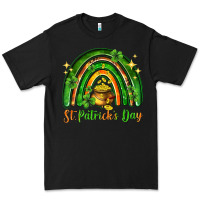 Black St. Patrick's Day rainbow Premium Tee - HowdyJamesFarm