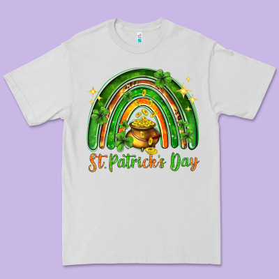 St. Patrick's Day Rainbow Premium Tee Designed By Howdyjamesfarm