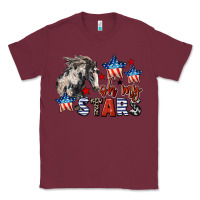 Burgundy Oh my stars horse 4th of july Classic Tee - CowGirlArtShop