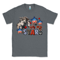 Charcoal Heather Oh my stars horse 4th of july Classic Tee - CowGirlArtShop
