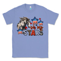 Colony Blue Oh my stars horse 4th of july Classic Tee - CowGirlArtShop