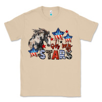 Mushroom Oh my stars horse 4th of july Classic Tee - CowGirlArtShop