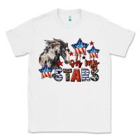 White Oh my stars horse 4th of july Classic Tee - CowGirlArtShop