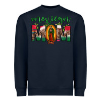 Navy mexican mom our lady of guadalupe leopard Heavyweight Sweatshirt - JahusDesignShop