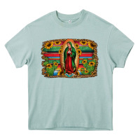 Arona lady of guadalupe serape background Heavy Core Tee - Jasminsmagicworld