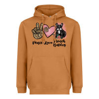 Meerkat peace love french bulldog Heavyweight Hoodie - JahusDesignShop