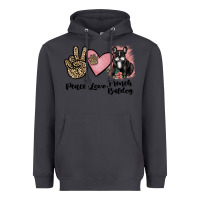 Smoke peace love french bulldog Heavyweight Hoodie - JahusDesignShop