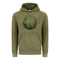 Vintage Olive Arizona Fishhook Cactus Vintage Hoodie - LillyAllenDesigns