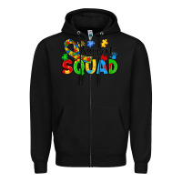 Black support squad Zipper Hoodie - JahusDesignShop