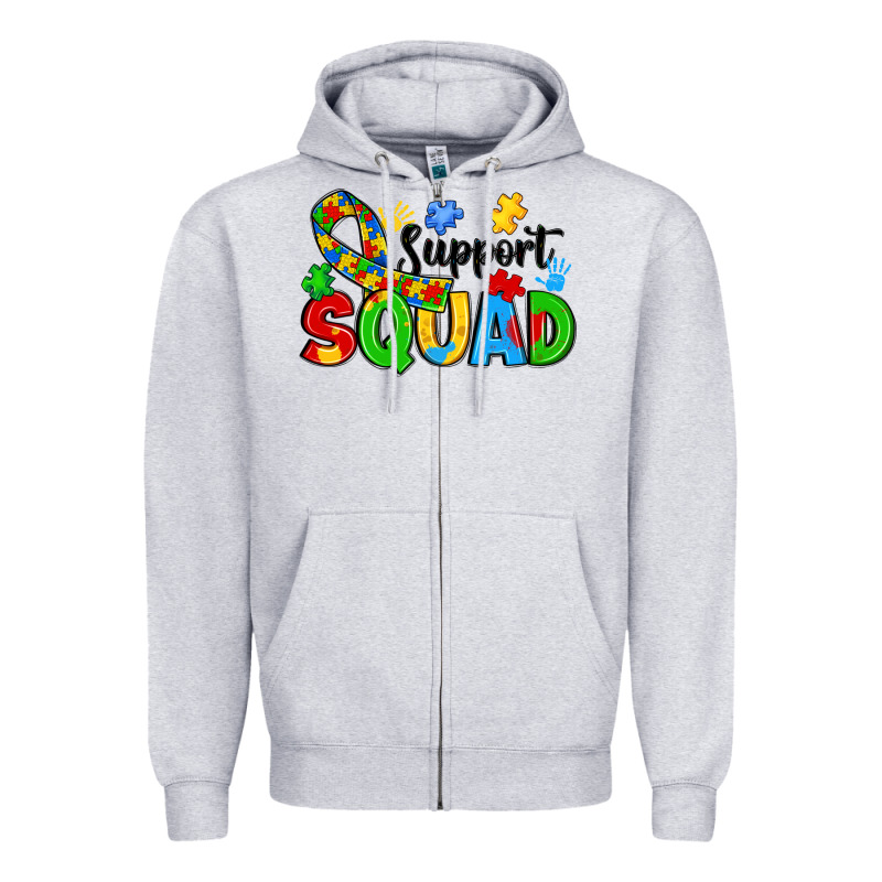 Support Squad Zipper Hoodie by JahusDesignShop | Teevron