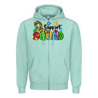 Seafoam support squad Zipper Hoodie - JahusDesignShop