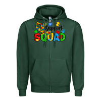 Sports Green support squad Zipper Hoodie - JahusDesignShop