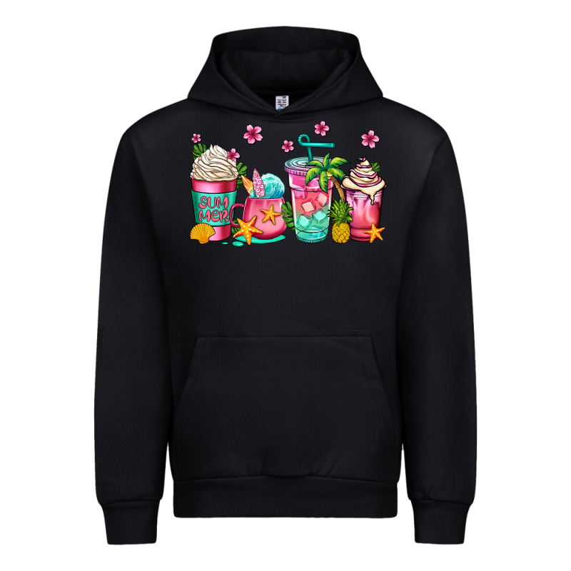 Summer Coffee Cups Urban Hoodie by Jasminsmagicworld | Teevron