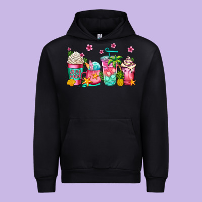 Summer Coffee Cups Urban Hoodie Designed By Jasminsmagicworld