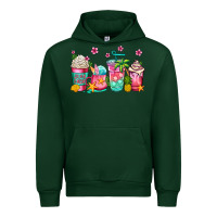 Forest Green summer coffee cups Urban Hoodie - Jasminsmagicworld