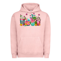 Pigment Salmon summer coffee cups Urban Hoodie - Jasminsmagicworld