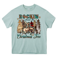 Arona rockin around the christmas tree Heavy Core Tee - CowGirlArtShop