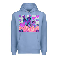 Colony Blue love Premium Hoodie - CowhideDigitalArt