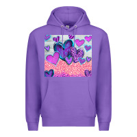 Purple love Premium Hoodie - CowhideDigitalArt