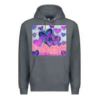 Rock love Premium Hoodie - CowhideDigitalArt