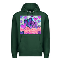 Sports Green love Premium Hoodie - CowhideDigitalArt