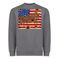 Storm American flag leopard sunflower Heavyweight Sweatshirt - JahusDesignShop