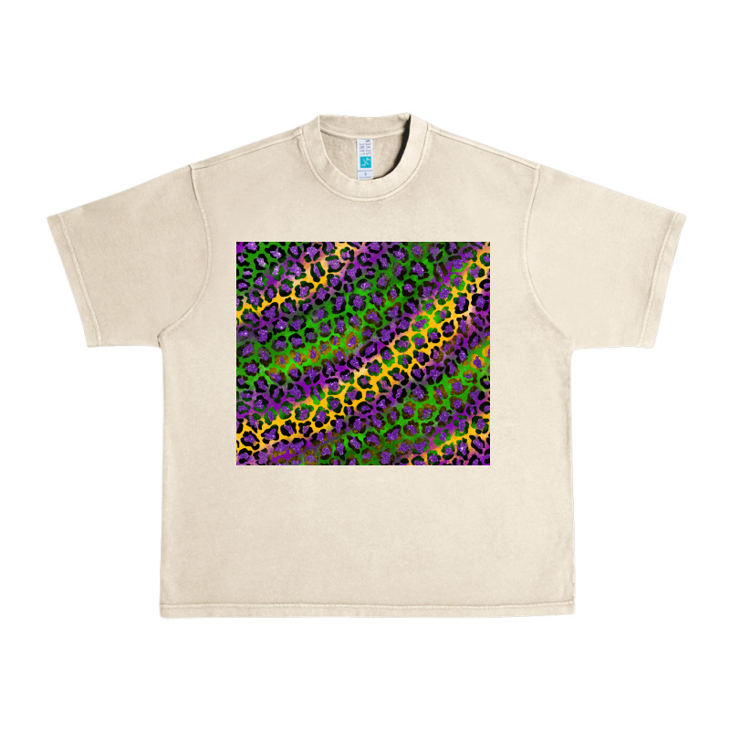 Mardi Gras Leopard Urban Heavy Tee by RanaPortraitStore | Teevron