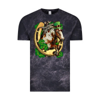 Horse With Horseshoe St Patricks Day Vintage Tee | Teevron