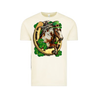 Vintage Arctic Horse with horseshoe st patricks day Vintage Tee - FaDigitalArtStudio
